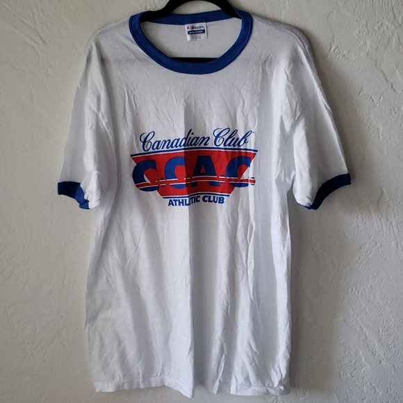 NWOT Vintage HANES Canadian Club Shirt - Picture 1 of 4